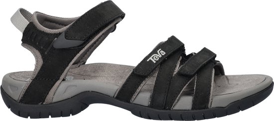 Tirra Leather Sandaal Dames Black W6-37