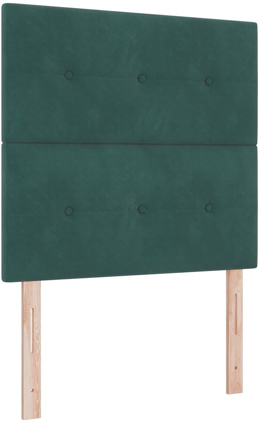 vidaXL Hoofdbordkussen 180 cm fluweel zwart