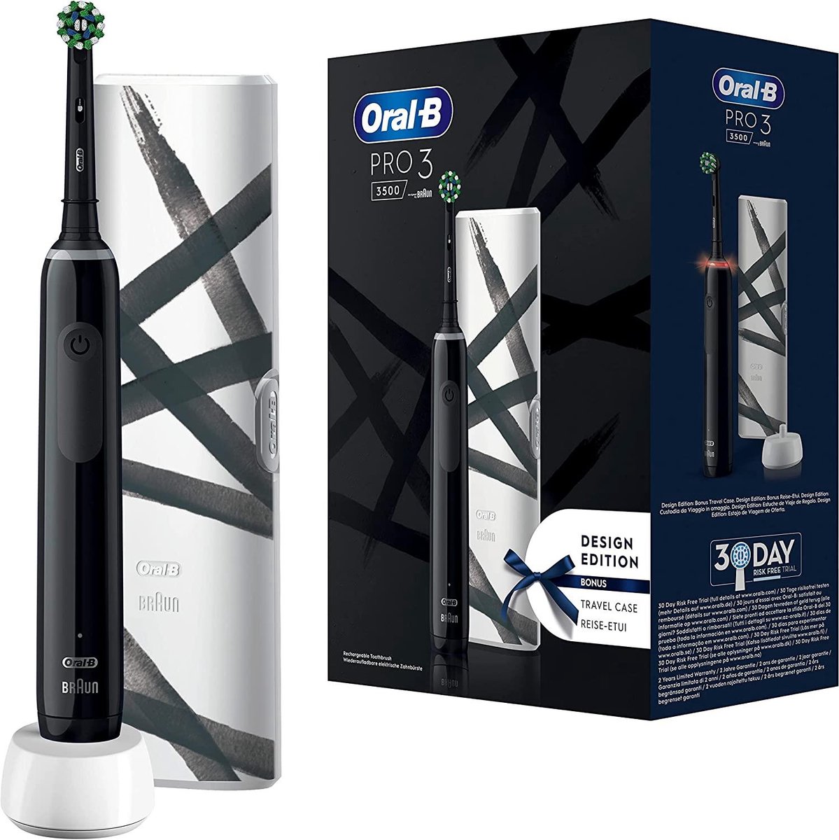 Afbeelding 3 van Oral-B Pro 3 3500 serie - Elektrische tandenborstel - Zwart
