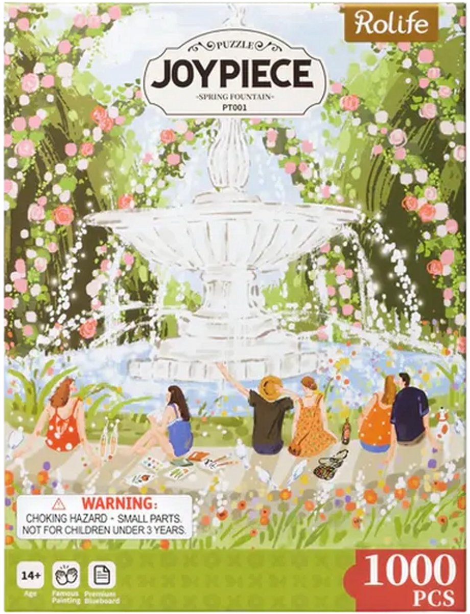 Robotime Rolife Afternoon Fountain 1000 Piece Jigsaw Puzzle PT001 - Puzzel - Legpuzzel - 1000 stukjes