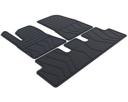 Rubber Automatten geschikt voor Tesla Model 3 - 2019-2023 - 3-delig - Uitvoering: Standard Range | Model Year 2020