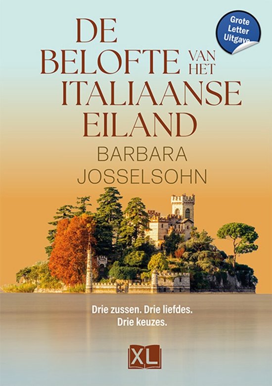 De belofte van het Italiaanse eiland - Grote Letter Uitgave - cover