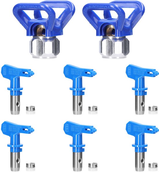 QWORK® Airless spuitmond, 4 stuks verfspuitmonden Airless