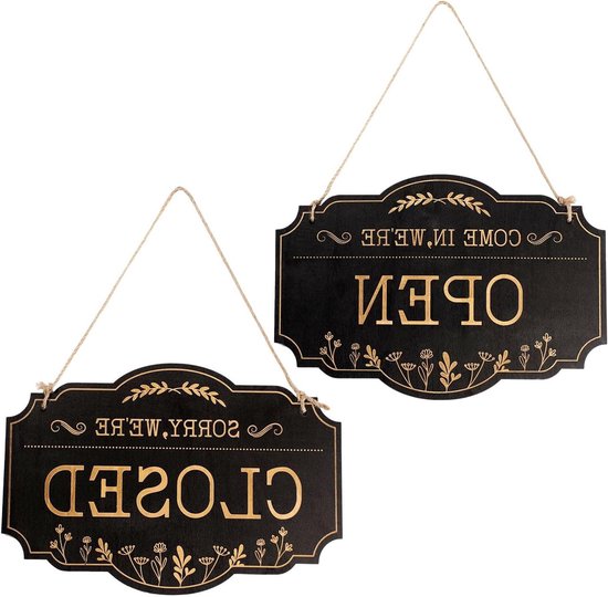 Open Gesloten Bord 30x20cm Dubbelzijdig Come in We're Open Sorry We're ...