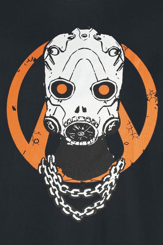 Borderlands Psycho Chain Heren T-shirt - zwart - M
