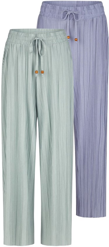DENIMFY Dames Chino Broek DFBrenda 2er comfort/relaxed Veelkleurig XXL Volwassenen