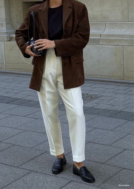 Sacha - Femme - Mocassins penny en cuir noir - Taille 42