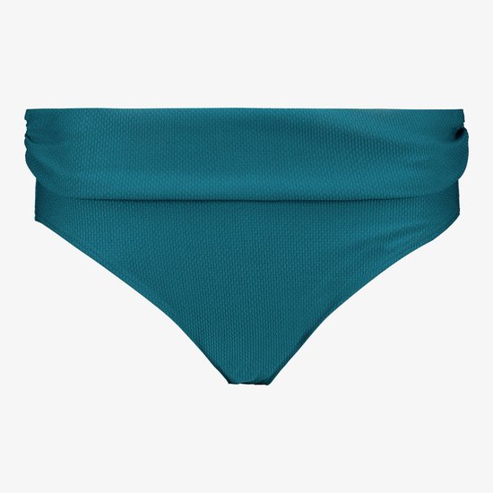 Dames bikinibroekje met overslag petrol - Blauw - Maat 44