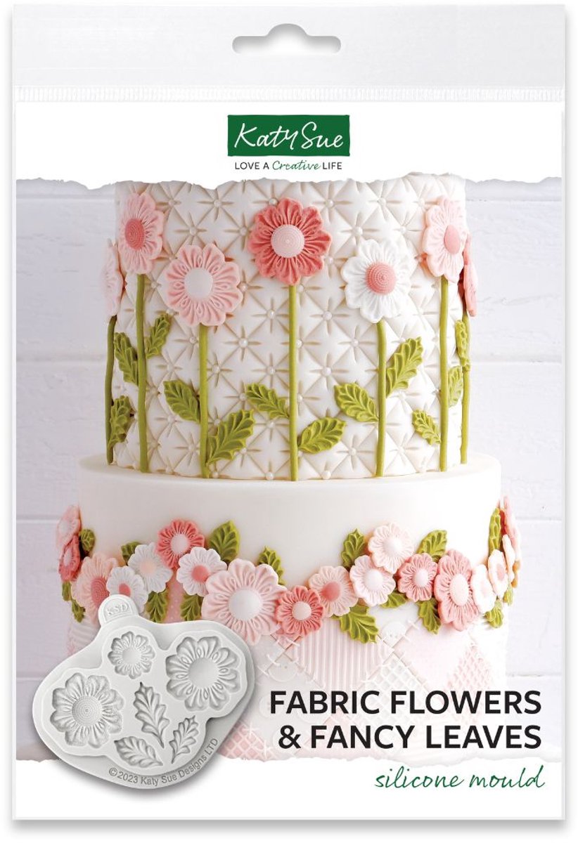Katy Sue Siliconen Mal Stoffen Bloemen en Fancy Bladeren