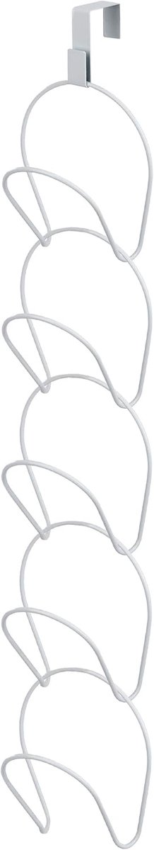 Ibenzoa Multifunctionele Organizer voor Hoeden, Sjaarten en Accessoires - Flexibele Draagarmen en Haken wit