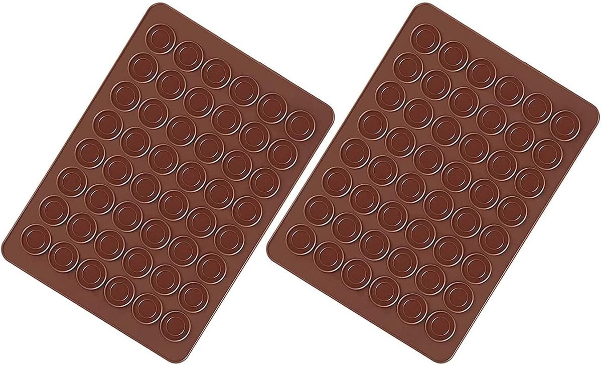 Ibenzoa® Siliconen Macaron Bakset met 48 Vormpjes - Perfect voor Professionele Macarons