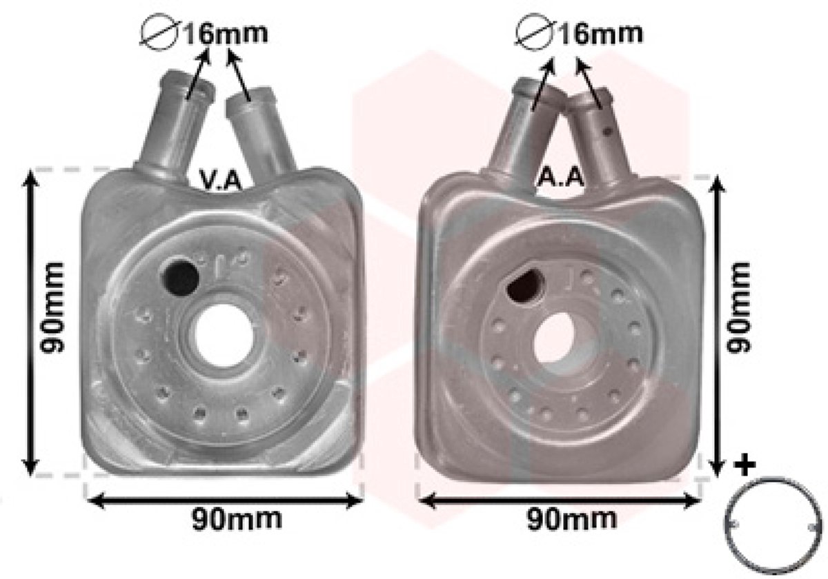 Van Wezel - OLIEKOELER VOOR AUDI 100 C4 1990-1994 0271170211