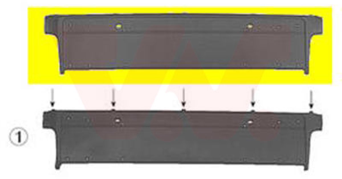 Van Wezel - NUMMERPLAAT VOOR BMW 5 E39 1995-2000 51118159357