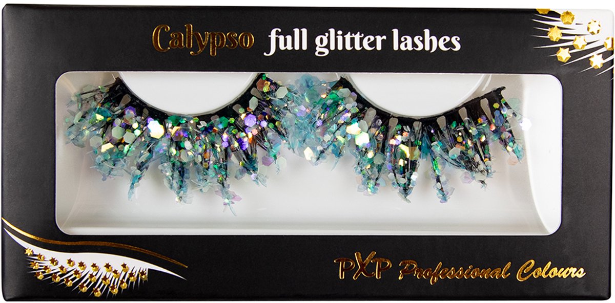 PXP lichtgevende glitter wimpers zeemeermin
