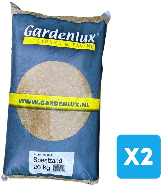 Gardenlux Speelzand - Zandbakzand voor Kinderen - Gecertificeerd - Voordeelverpakking 2 x 20 kg
