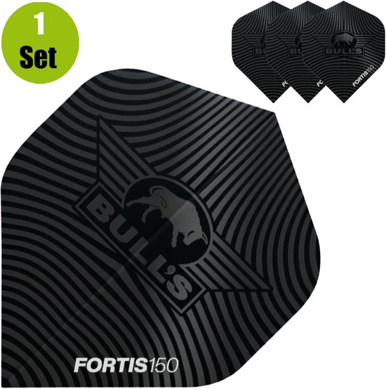 Bull's Fortis 150 Std. Black - Dart Flights
