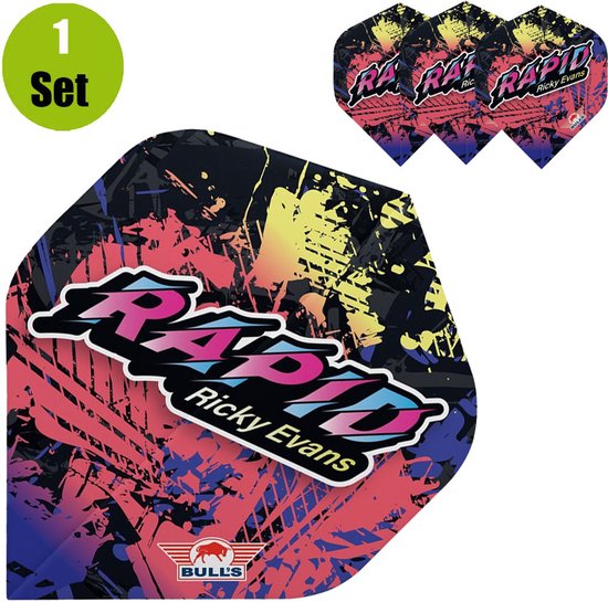 Bull's Ricky Evans 90 No.2 - Dart Flights van Bull's — afbeelding 2