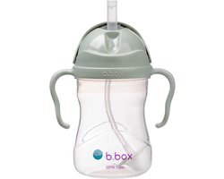 b.box Drinkfles met rietje - Baby Sippy Cup - Drink Vanuit Elke Hoek - Klapdeksel - Verzwaard Rietje - Lekvrij en Eenvoudige Grip - BPA-vrij - Vaatwasserbestendig - Vanaf 6+ Maanden - 240 ml