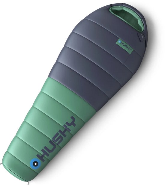 Husky mummyslaapzak dons Dinis 2024 -10°C - 220 cm - Blauw met Mint van Husky — afbeelding 5