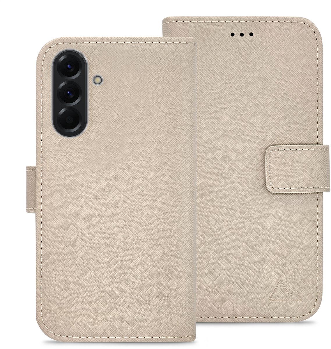 My Style Telefoonhoesje geschikt voor Samsung Galaxy A56 Hoesje | My Style Flex Wallet Bookcase Portemonnee | Pasjeshouder voor 3 Pasjes | Telefoonhoesje voor Pinpas / OV Kaart / Rijbewijs - Warm Taupe | Taupe