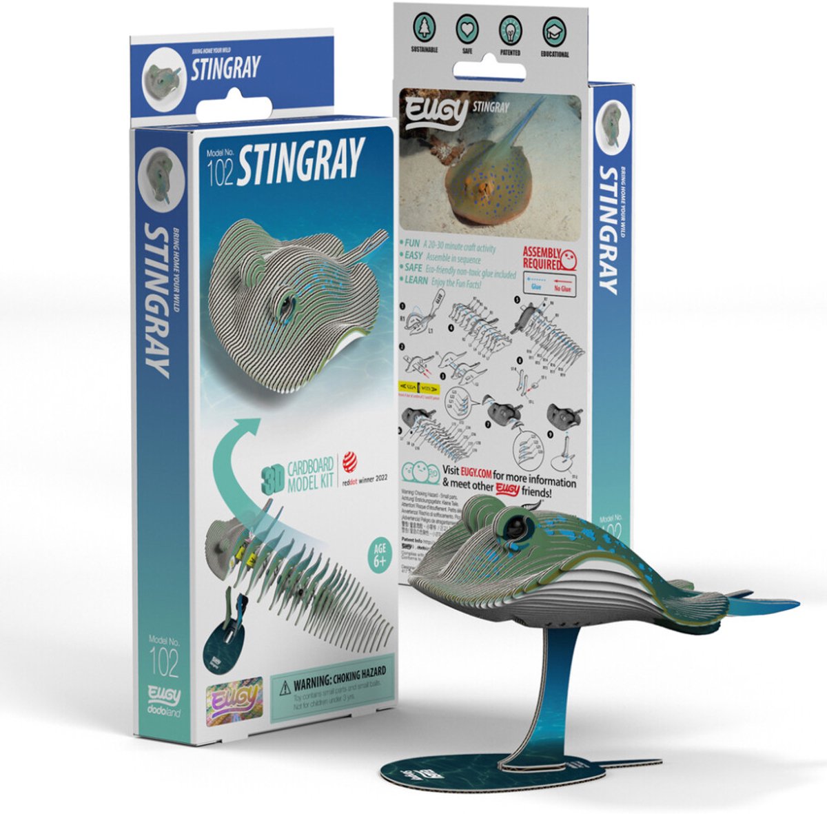 EUGY 3D Puzzel - Rog - Zeedieren - Duurzaam - Verzamel Ze Allemaal - 6 Jaar — afbeelding 9