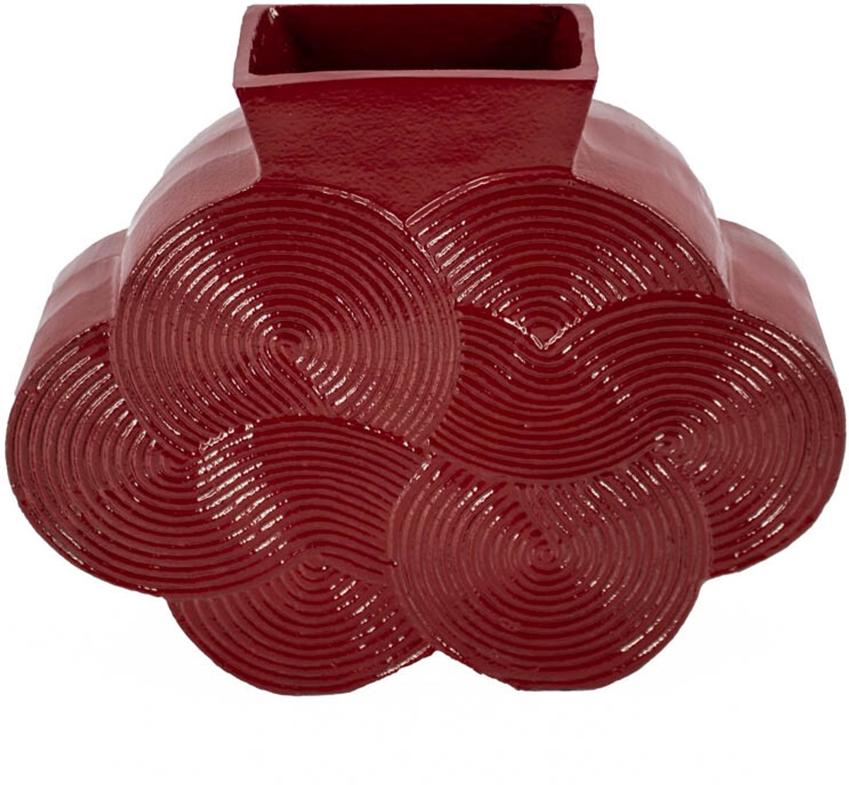 homebound by ky Vaas Fluff maroon | vaas | 26x8x31cm Rood