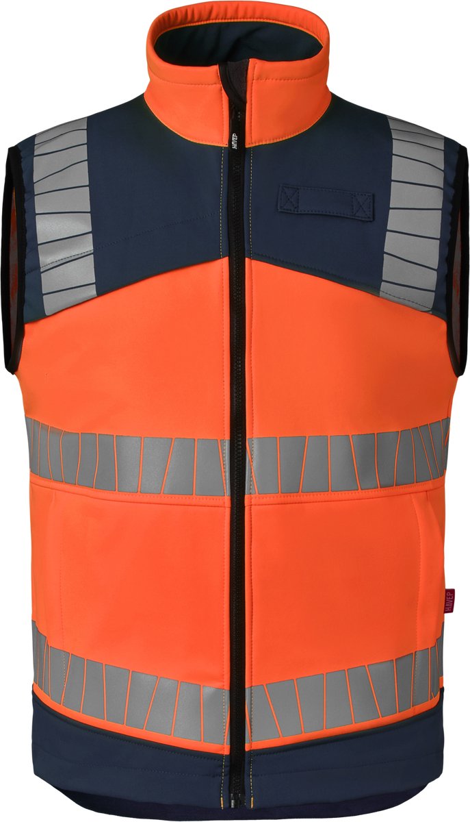 HAVEP Bodywarmer High Vis 50415 - Fluo Oranje/Indigo Blauw - M