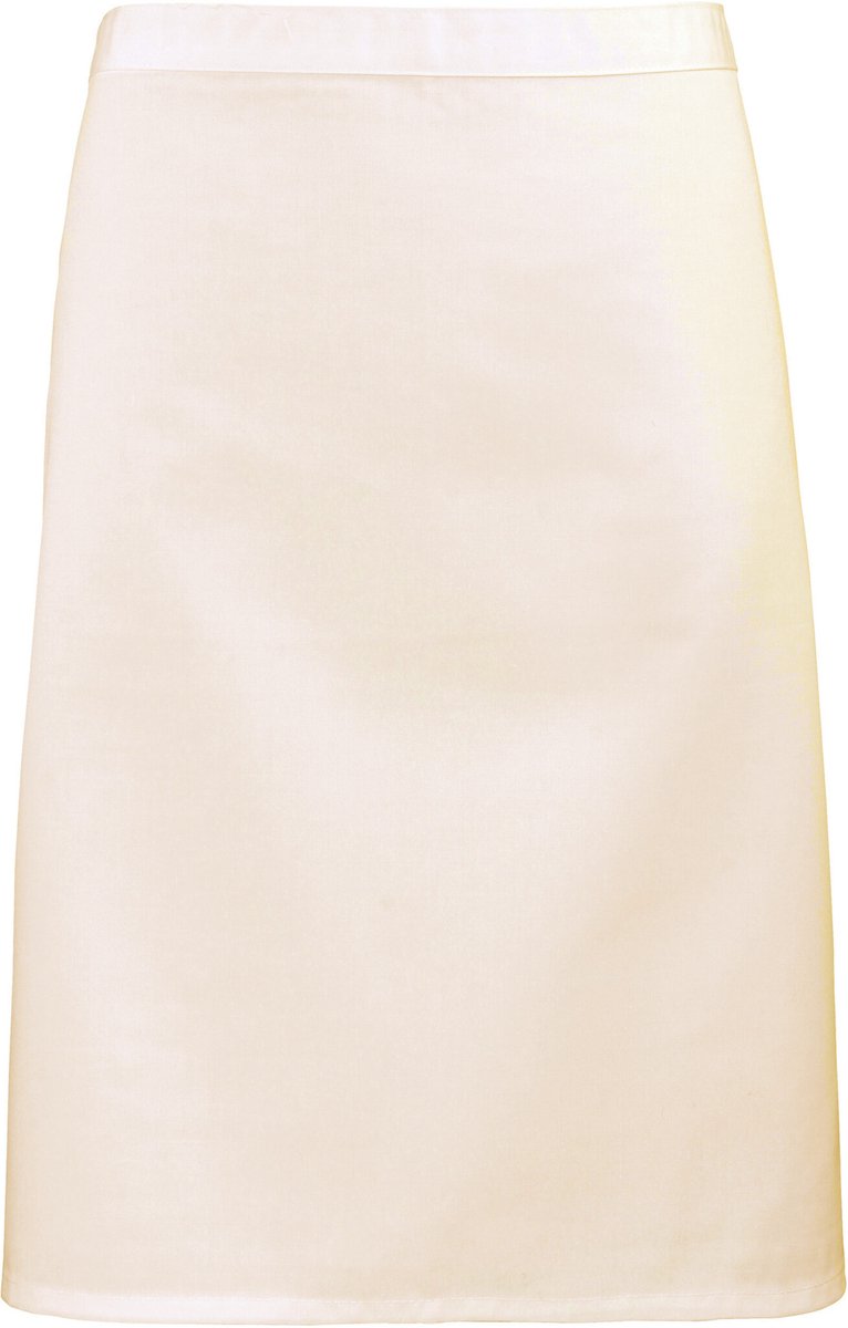 Schort/Tuniek/Werkblouse Unisex One Size Premier Natural 65% Polyester, 35% Katoen