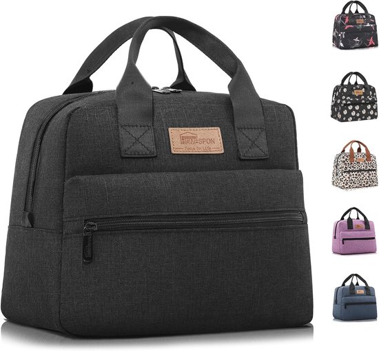 Sac isotherme pour déjeuner - Grande capacité, portable, tissu imperméable - Sac à main pour l'école et le travail