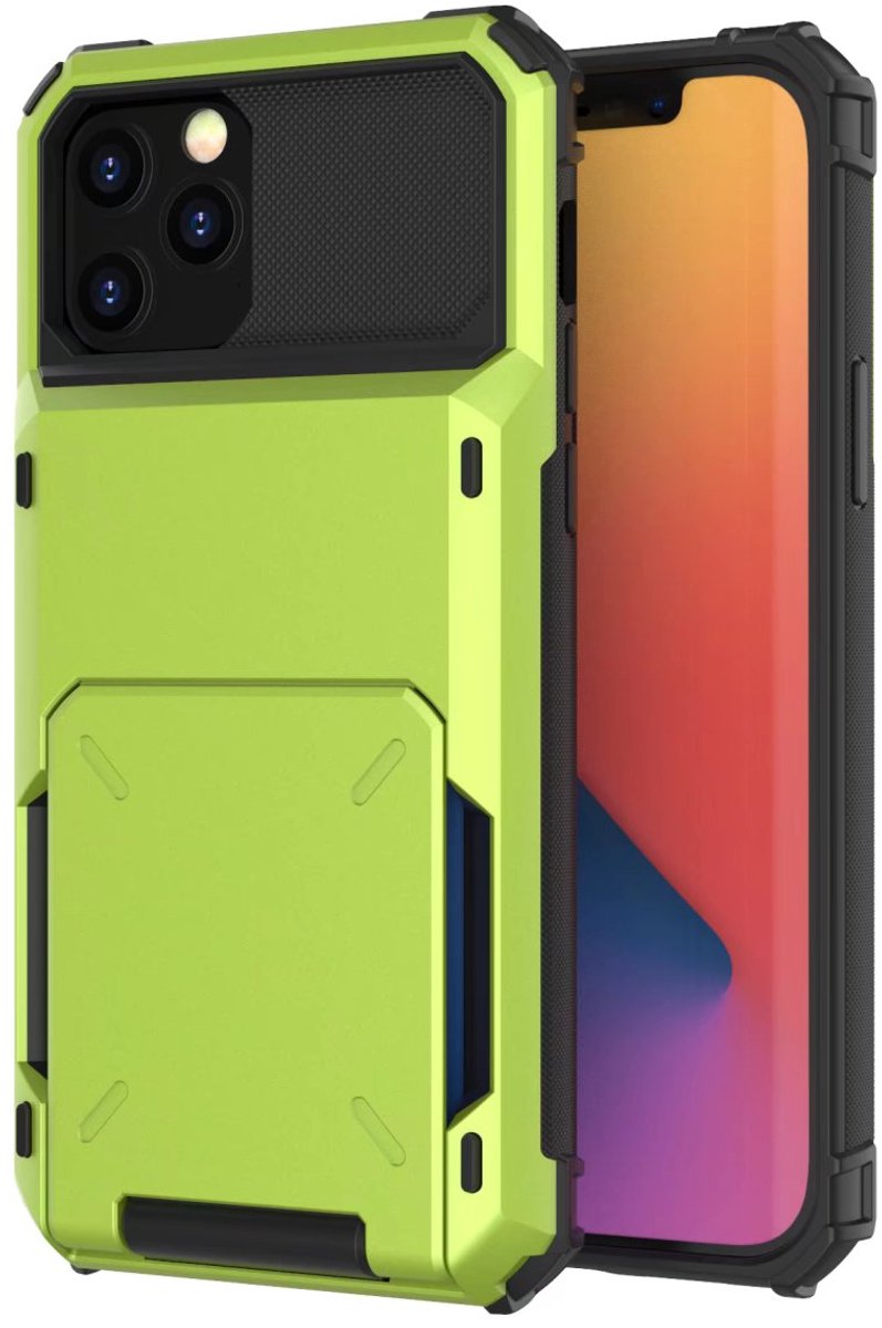 Hoesje geschikt voor Samsung Galaxy A36 - Backcover - Pasjeshouder - Portemonnee - TPU - Groen