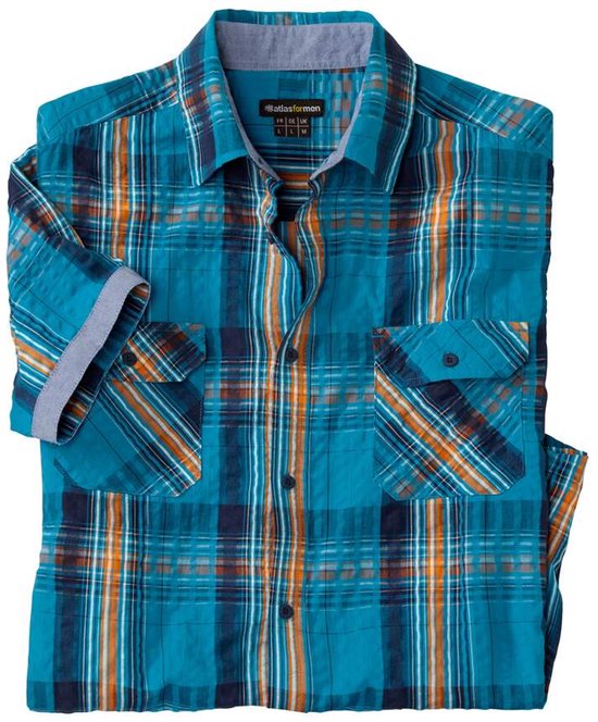 ATLAS FOR MEN - Geruit overhemd - Heren - Verkrijgbaar in grote maten - XL