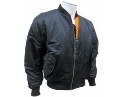 MA-1 Bomberjack Zwarte Bomber Jack Dames Heren Unisex maat XL