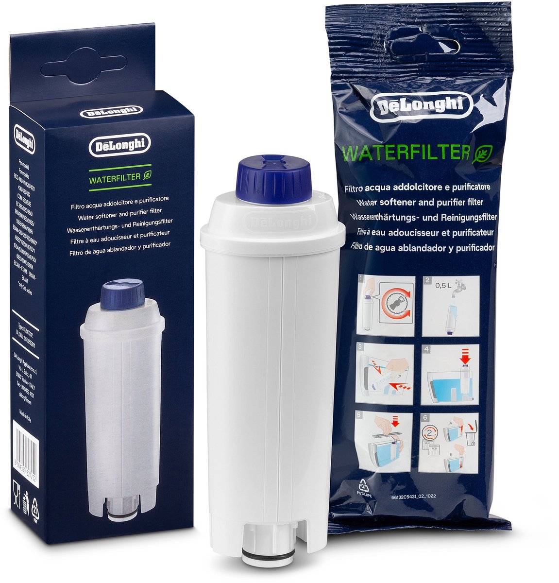 De'Longhi Waterfilter DLSC002 - Waterfilter voor espressomachines op Prijzenvolger.com