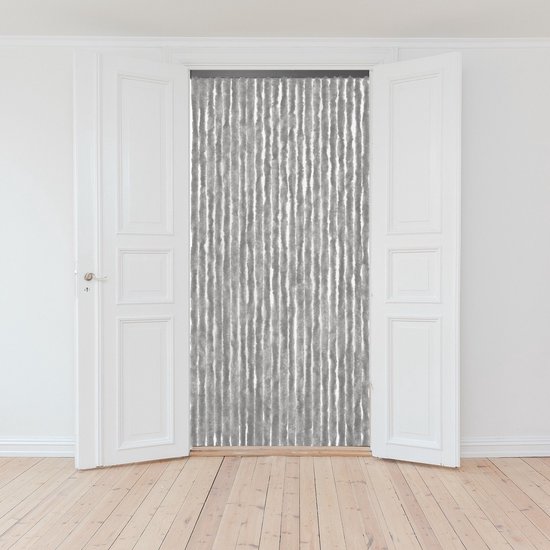 Wicotex Vliegengordijn kattenstaart - grijs - 90 x 220 cm - deurgordijn - insecten gordijn - Insectenwerende vliegengordijnen — afbeelding 4