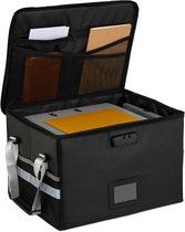 porte-documents ignifuge - format A4 - étanche - avec serrure à combinaison