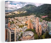 Bogota en Colombie d'en haut Toile 120x80 cm - Tirage photo sur toile (Décoration murale salon / chambre)
