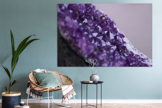 Tableaux - Gros plan d'une améthyste violette - Peintures cm - Décoration murale