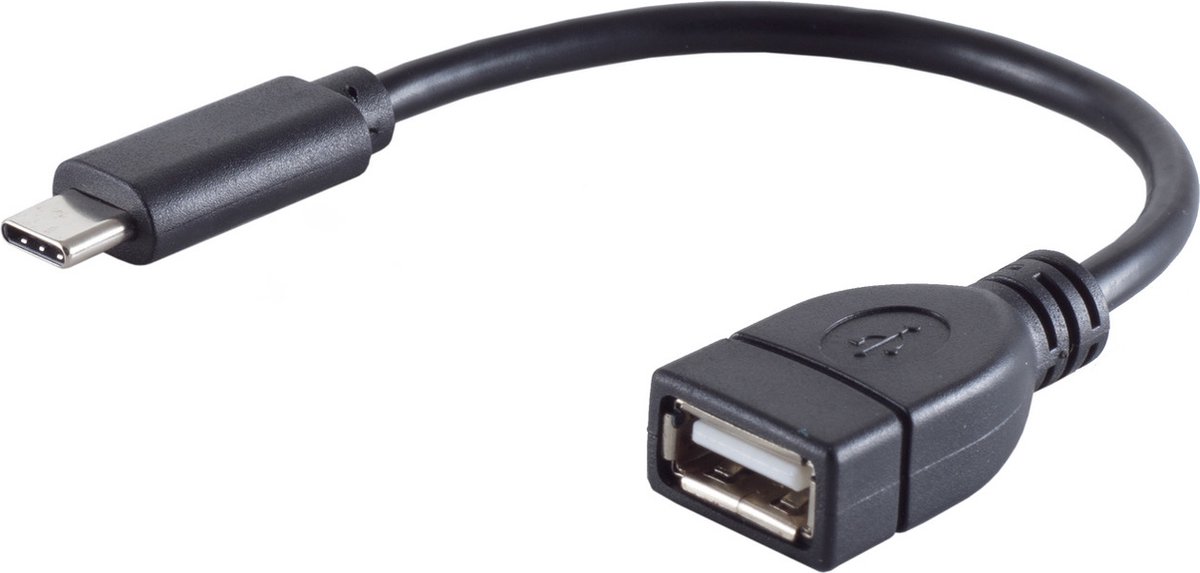 shiverpeaks BS13-20015 USB-kabel USB 2.0 0,12 m USB C USB A Zwart