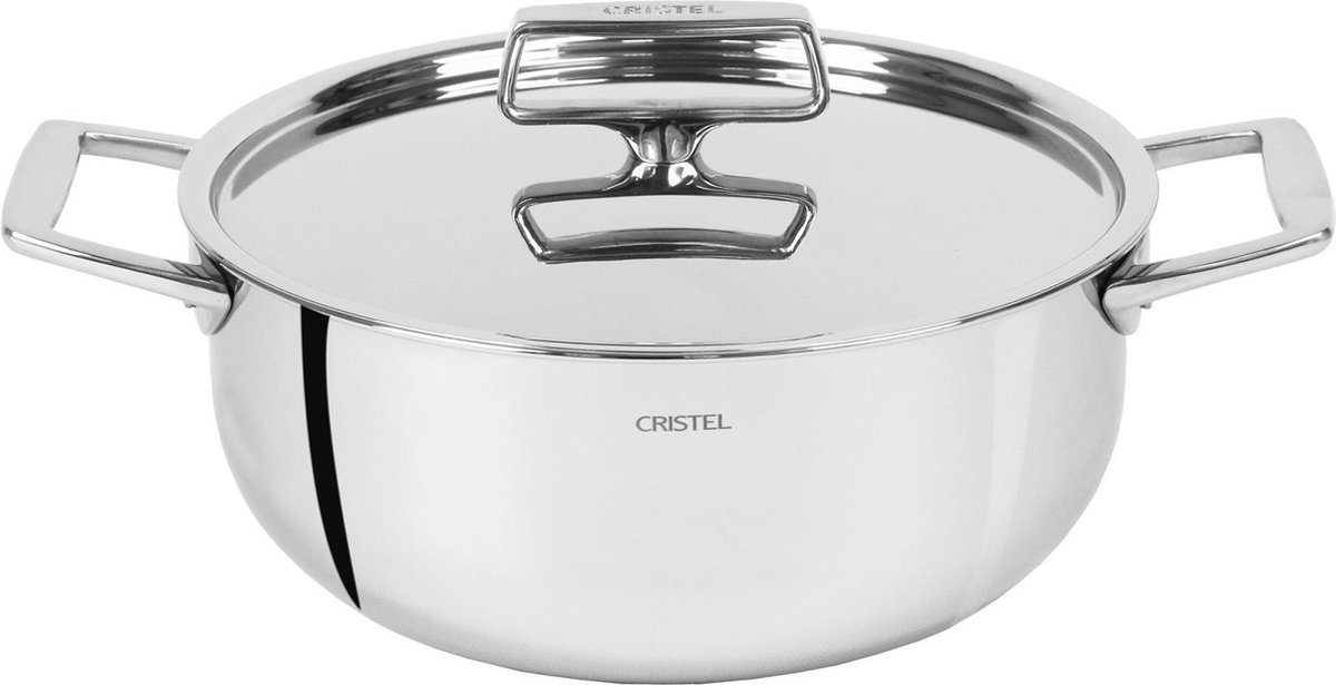 Cristel Castel'Pro steelpan + deksel F16CPF