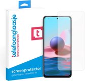 Telefoonglaasje Screenprotectors - Geschikt voor Xiaomi Redmi Note 10 - Case Friendly - Gehard Glas Screenprotector - Geschikt voor Xiaomi Redmi Note 10 - Beschermglas