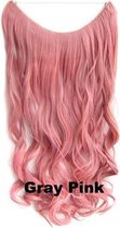 Wire hairextensions wavy grijs / roze - Gray Pink