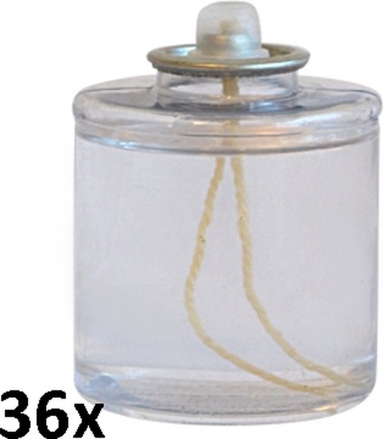 36 stuks liquid wax olielamp kaarsen 67/58 (43 uur)