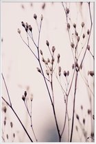 JUNIQE - Poster met kunststof lijst Wild Flower Pastel 3A Beige -13x18