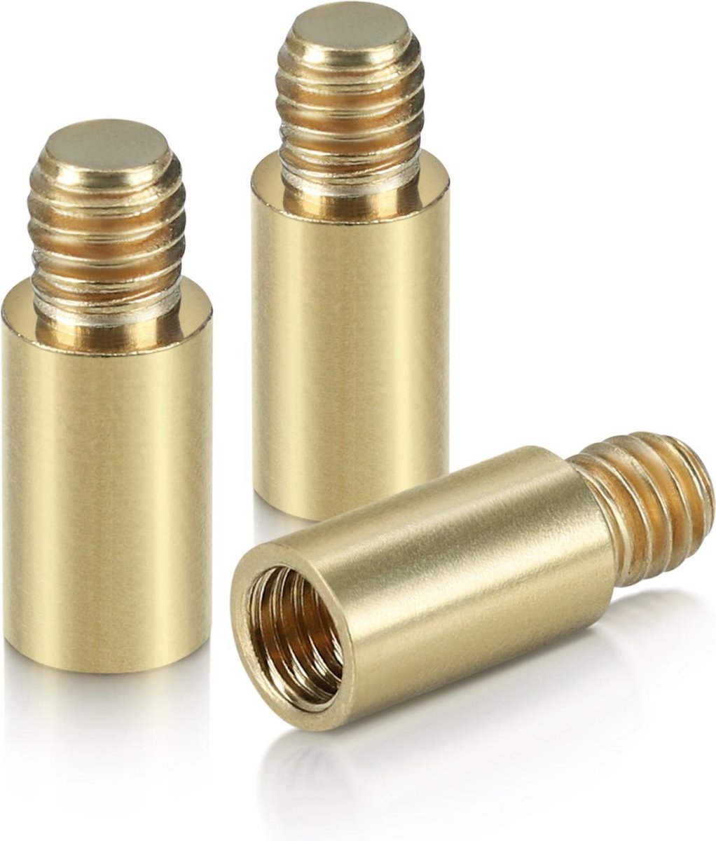 kwmobile gewichtjes voor dartpijlen - Set van 3 in goud - 1,5 gram - Voor 2BA pijlen - Verhoogt gewicht van je dartpijlen