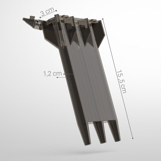 Thumbnail van een extra afbeelding van het spel kwmobile 3-in1 etui voor dartpijlen - Kunststof case voor 3 pijlen - Box voor darts in zwart / transparant - Dartpijlen hoes