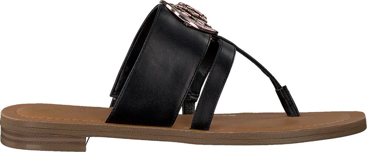 GUESS Genera Dames Slippers - Zwart - Maat 38 | bol.com