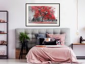 Poster - Red Tree-60x40