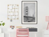 Artgeist - Schilderij - Bridge In San Francisco Ii - Multicolor - 40 X 60 Cm