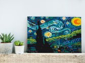 Doe-het-zelf op canvas schilderen - Magic City-60x40