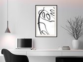 Poster - Painted Monstera Leaf-40x60